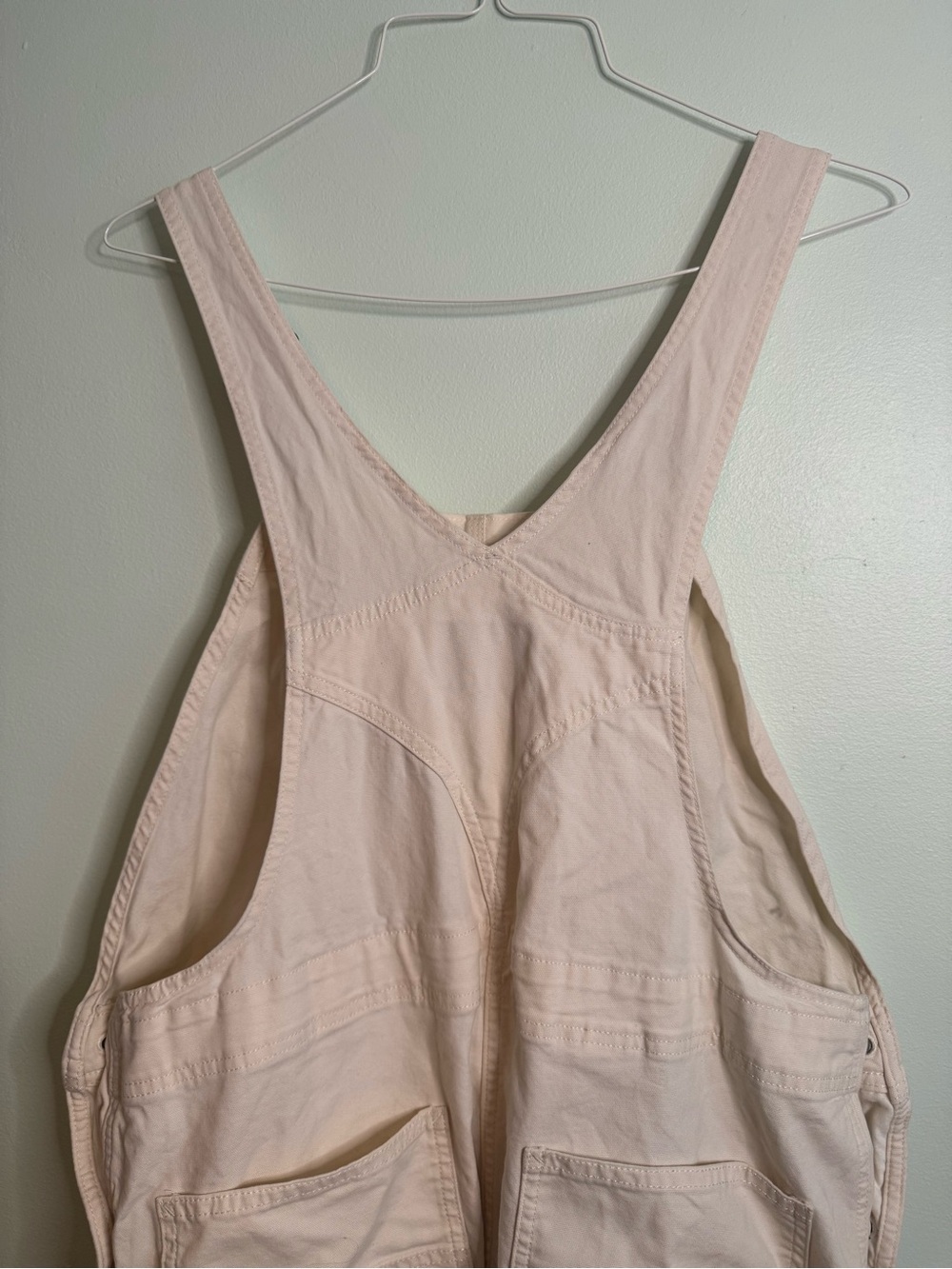 Carhartt Women's Khaki Cotton Overalls (L) - Picture 9 of 9